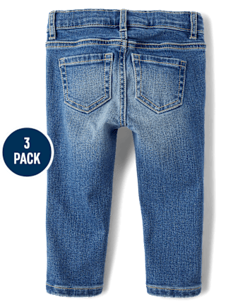 Toddler Girls Super Skinny Jeans 3-Pack