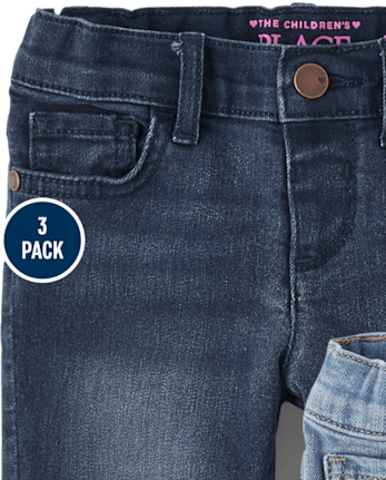 Niños pequeños Niña Skinny Jeans 3-Pack