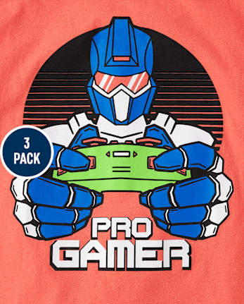 Boys Gamer Graphic Tee 3-Pack