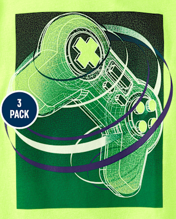 Boys Gamer Graphic Tee 3-Pack