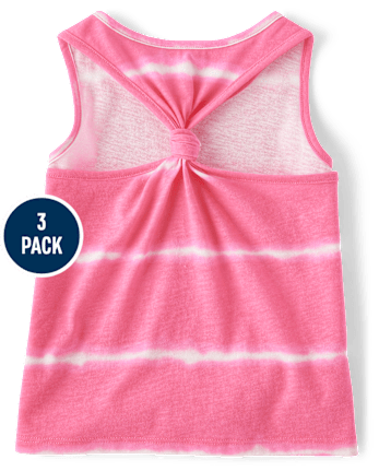 Toddler Girls Aloha Tank Top 3-Pack
