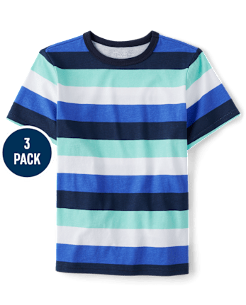 Pack de 3 tops a rayas para niño