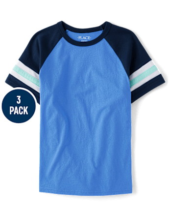 Pack de 3 tops a rayas para niño