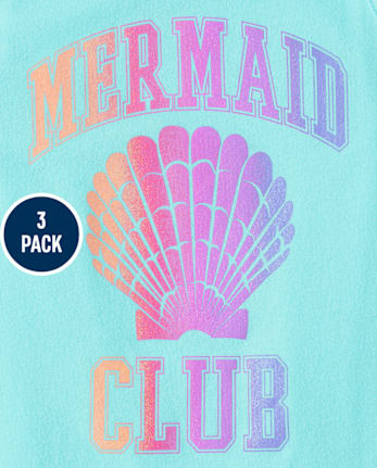 Lot de 3 débardeurs à bretelles torsadées Mermaid Club pour filles