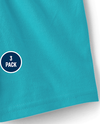Pack de 3 pantalones cortos de rayas para bebé niño