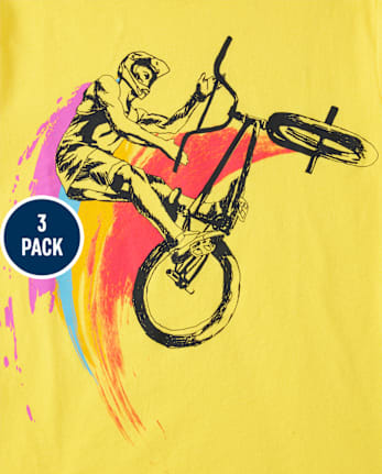 Boys Extreme Sport Graphic Tee 3-Pack