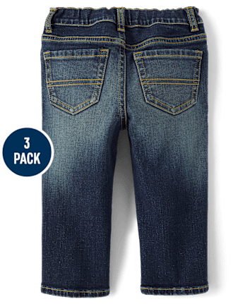 Baby And Niños pequeños Boys Vaqueros Rectos 3-Pack