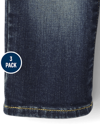 Baby And Toddler Boys Straight Jeans 3-Pack