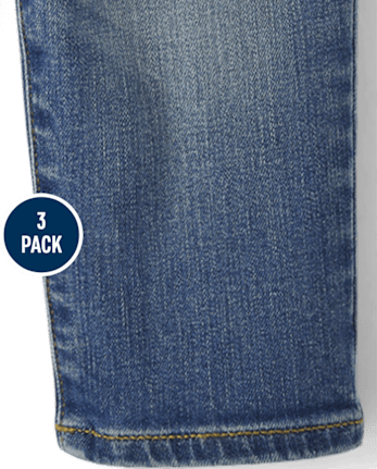 Lot de 3 jeans droits pour bébés et tout-petits garçons
