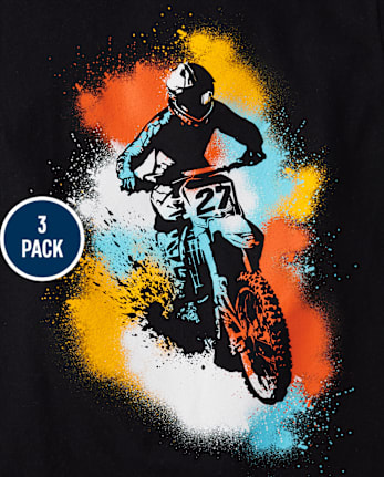 Boys Racecar Graphic Tee 3-Pack