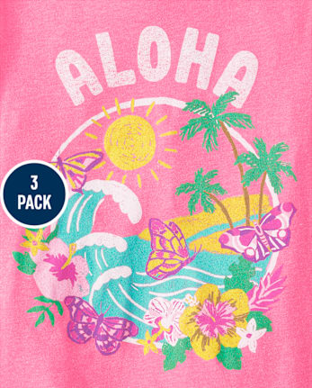 Niña Camisetas estampadas 3-Pack