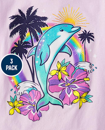 Niña Camisetas estampadas 3-Pack