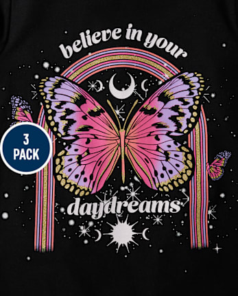 Niña Positive Camisetas estampadas 3-Pack