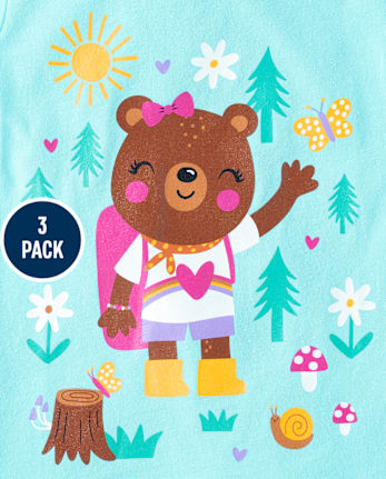 bébé et tout-petit, fille Sun T-shirt imprimé 3-Pack