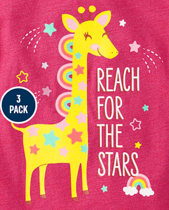 bébé et tout-petit, fille Animal T-shirt imprimé 3-Pack