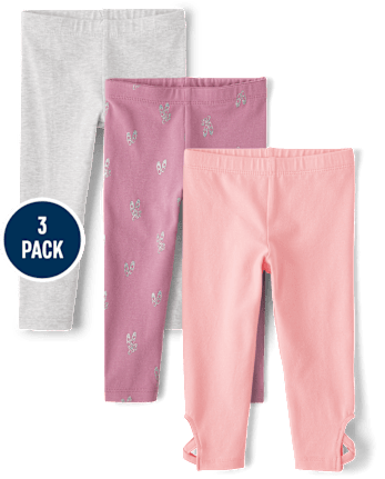 Toddler Girls Ballerina Leggings 3-Pack