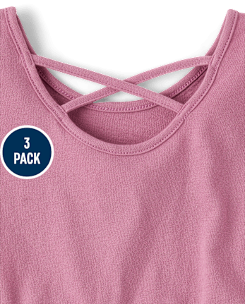 Toddler Girls Ballerina Peplum Top 3-Pack
