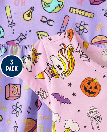Toddler Girls Print Everyday Dress 3-Pack