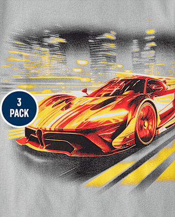 Boys Vehicle Graphic Tee 3-Pack
