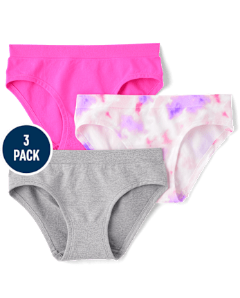 Girls Tie Dye Seamless Hipsters 3 Pack PINK The Children s Place