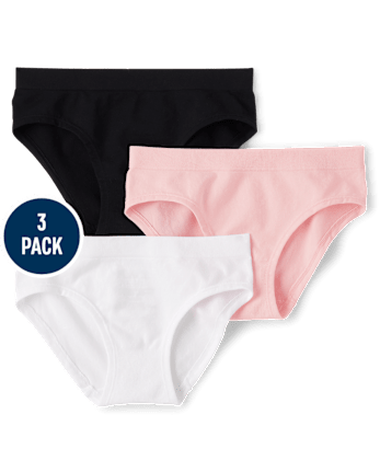 Lot de 3 sous-vêtements hipster sans coutures tie-dye pour filles