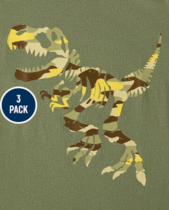 Boys Dino Graphic Tee 3-Pack - MULTI CLR