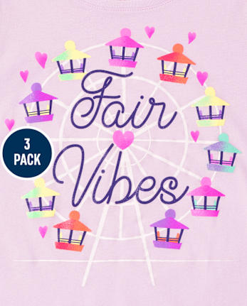 Girls Fair Graphic Tee 3-Pack - MULTI CLR