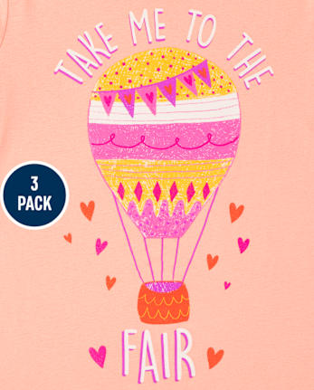 Girls Fair Graphic Tee 3-Pack - MULTI CLR