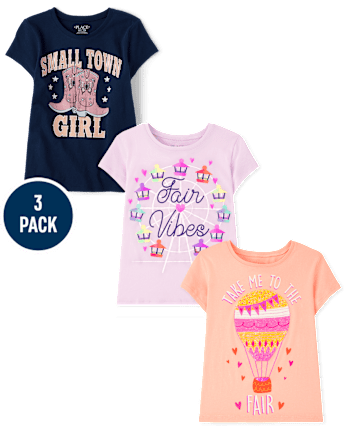Girls Fair Graphic Tee 3-Pack - MULTI CLR