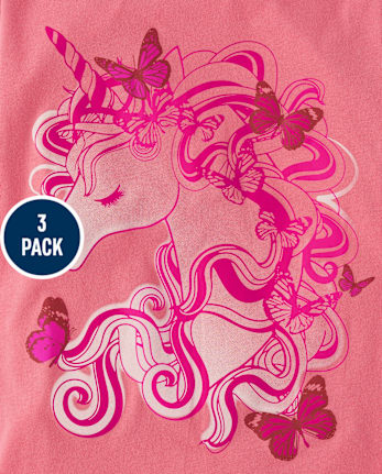 Girls Graphic Tee 3-Pack