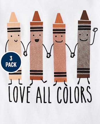 Baby And Toddler Boys School Graphic Tee 3-Pack - MULTI CLR