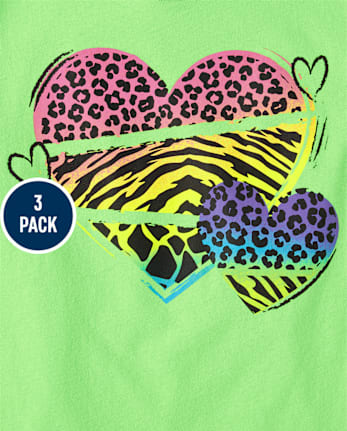 Girls Family Graphic Tee 3-Pack - MULTI CLR