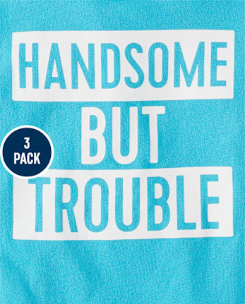 Baby And Toddler Boys Dino Humor Graphic Tee 3-Pack - MULTI CLR