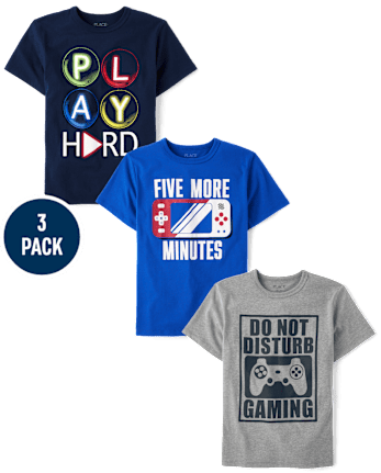 Boys Gamer Graphic Tee 3-Pack