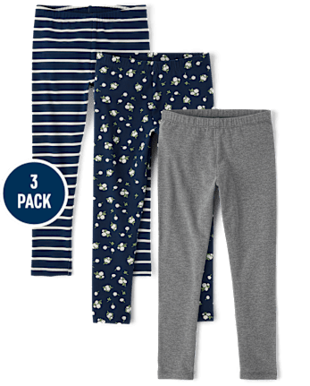 Lot de 3 Leggings Fille Imprimé