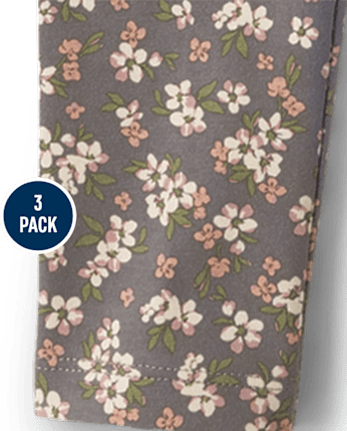 Girls Print Leggings 3-Pack