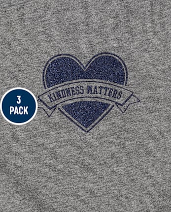 Lot de 3 t-shirts graphiques pour filles