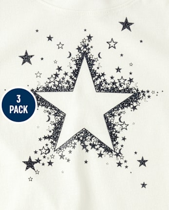 Lot de 3 t-shirts graphiques pour filles