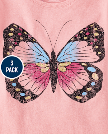 Girls Positivity Graphic Tee 3-Pack