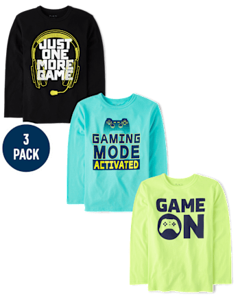 Boys Gamer Graphic Tee 3-Pack