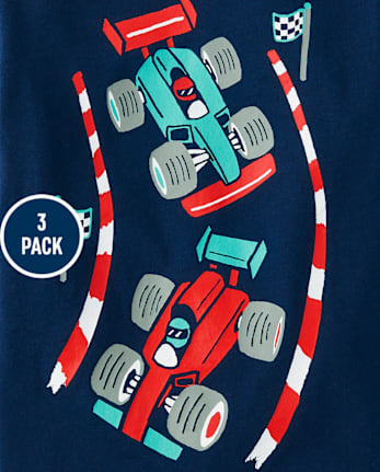 Baby And Toddler Boys Vehicle Graphic Tee 3-Pack