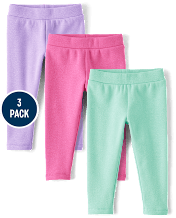 Toddler Girls Cozy Leggings 3-Pack