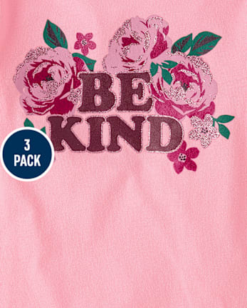 Toddler Girls Floral Top 3-Pack