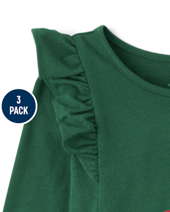 Baby And Toddler Girls Joy Top 3-Pack