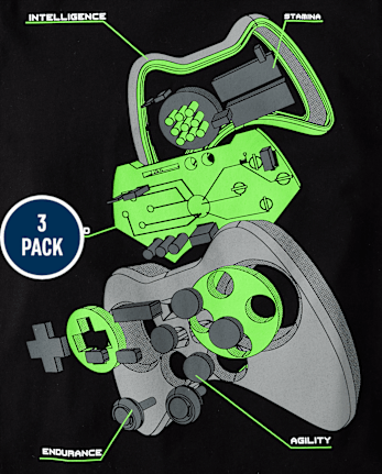Boys Gamer Graphic Tee 3-Pack