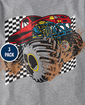 Boys Vehicle Graphic Tee