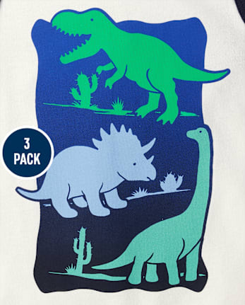 Baby And Toddler Boys Dino Tank Top 3-Pack