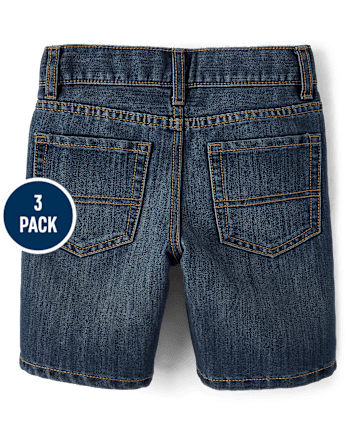 Boys Denim Shorts 3-Pack