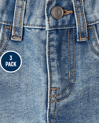 Boys Denim Shorts 3-Pack