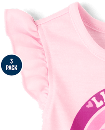 Toddler Girls Living The Dream 3-Piece Pajama Set
